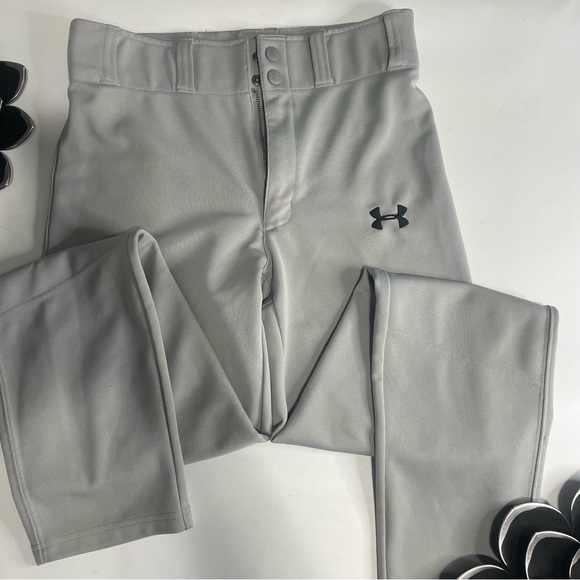 Under Armor Grey Youth Large baseball tee-ball patnts - Picture 7 of 10